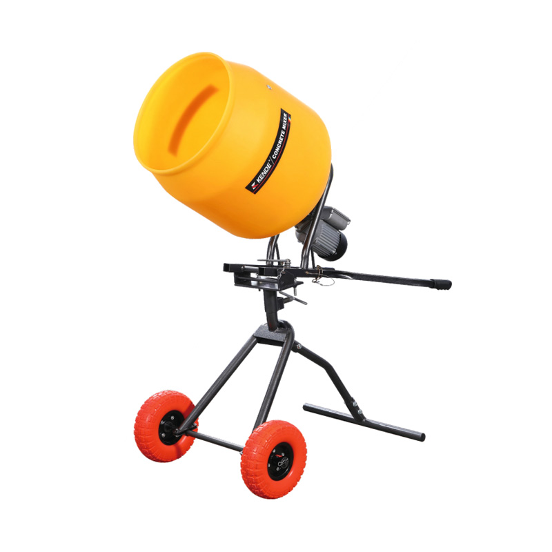 Bétonnière PDM-100L avec support de trépied à tambour PE, mobilité facile