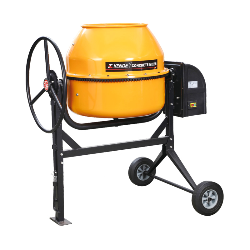 Mélangeur à béton COM-210L avec fonctionnement à pédale haute capacité, mélange efficace